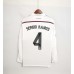 Real Madrid 14/15 Home White Long Sleeve Soccer Jersey